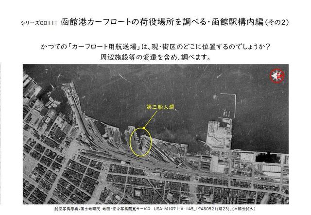 シリーズ0010：函館港カーフロートの荷役場所を調べる・沿岸倉庫